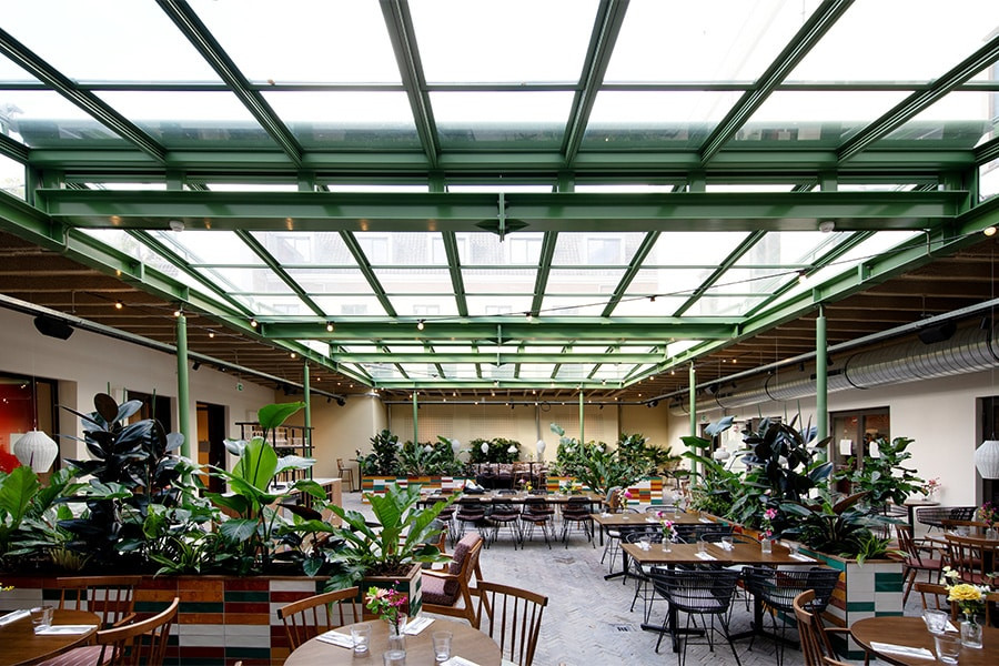 Glazen schuifdak Tivoli Utrecht